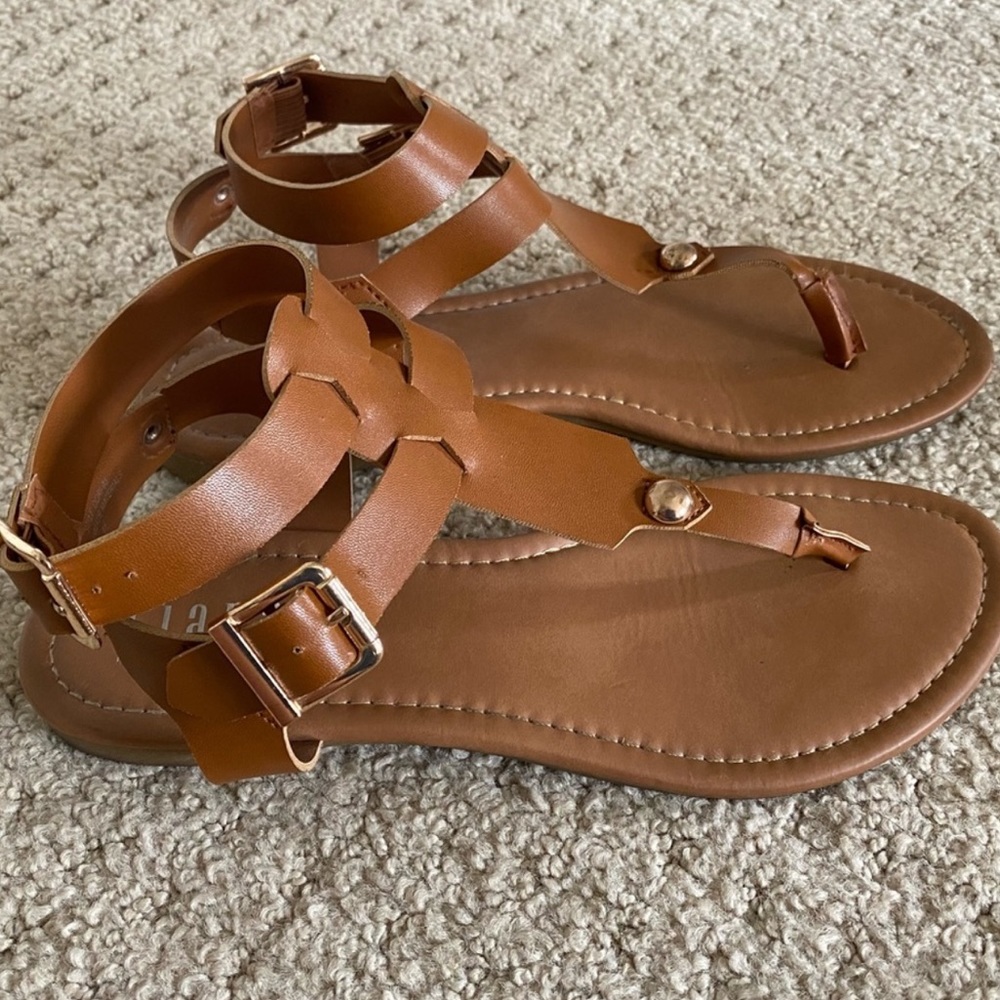 Tan Strappy Sandals